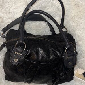 SIMPLY VERA WANG Black Leather Handbag